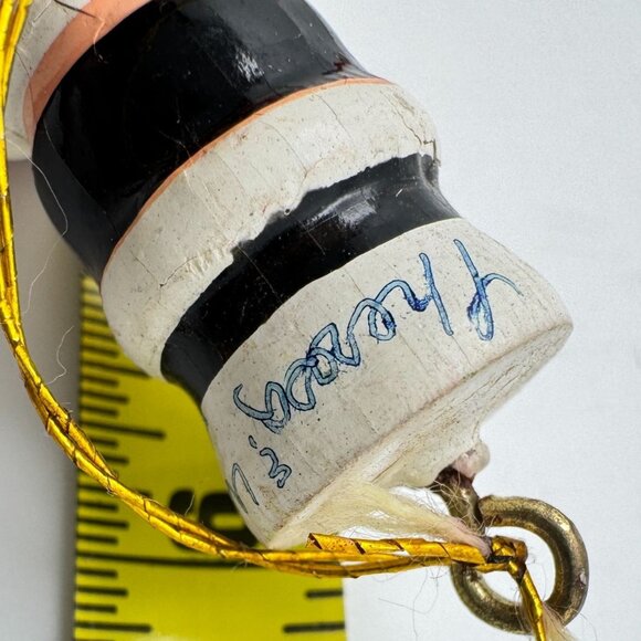 Hand-Painted Vtg Wooden Christmas Ornaments Set Of 15 Figurines Mid-Century - Picture 5 of 16